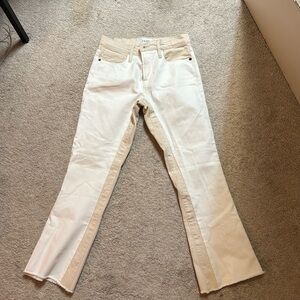 Frame two toned jeans